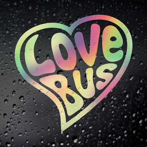 Love bus gold - gold, slick