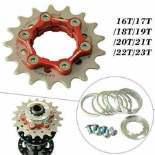 Fix Gear Single Speed Cog fix on Bike Hub Disc 16T 17T 18-23T + Spacers FOURIERS