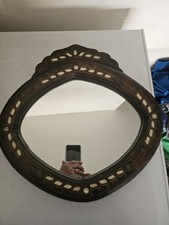 Mirror, Solid Wood W/mother Of