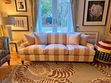 George Smith fixed Back Standard Arm Sofa 3 seater Designers Guild rrp £13,300 B