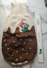 Dog Xmas Pudding Jumper, Coat, Christmas Outfit, Size Approx. 3 - 5kg 