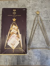 Next Christmas Tree Card Holder Star Gold Metal