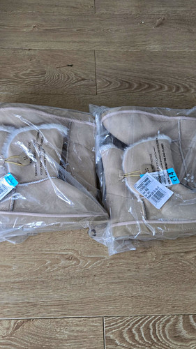 Women beige faux suede - beige,