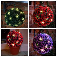 Solar powered topiary ball - powered,