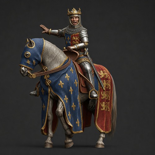 Scale medieval mounted - scale,