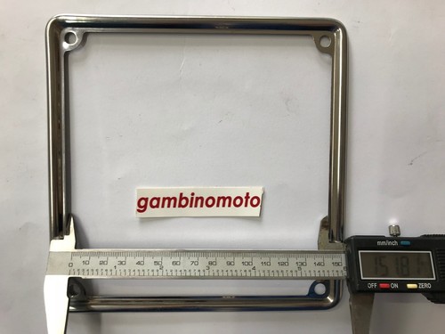 Chrome license plate holder - license,