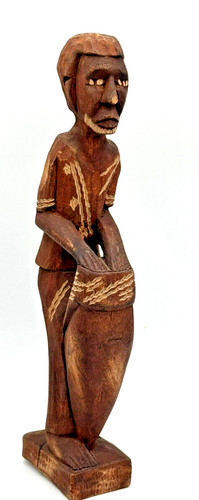 Wooden caribbean haiti man - haiti,