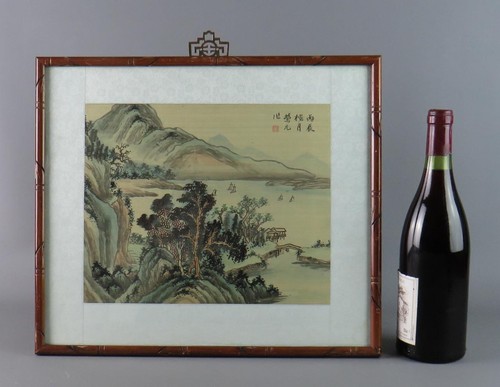 Vintage chinese silk painting - chinese,