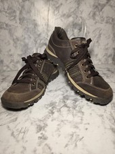 Skechers Grand Jam Shoes Woman Sz 9 Brown Leather Suede Hiking Shoes 46397