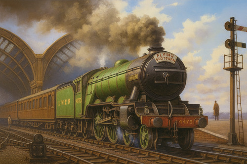 Flying scotsman steam train - flying,