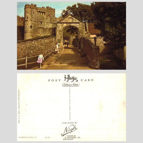 Vintage postcard carisbrooke - postcard,