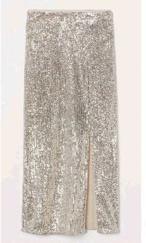 Gold sparkly sequin thigh - h&m,