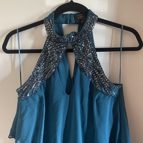 Lipsy blue halterneck dress - lipsy,