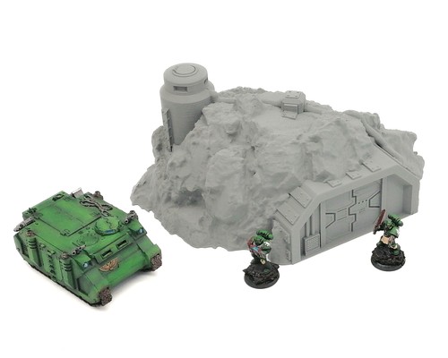 Rock bunker entrance tabletop - entrance,