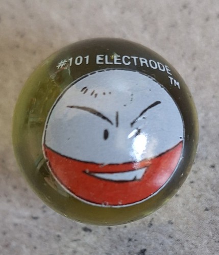Vintage pokémon glass marble - pokémon,
