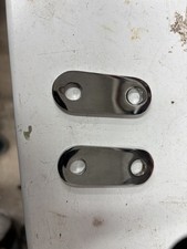 Kawasaki 32030-016 Rear Engine Bracket Plates H1 H2 KH KH500 freshly chromed x2