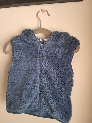 Next blue faux - faux, waistcoat