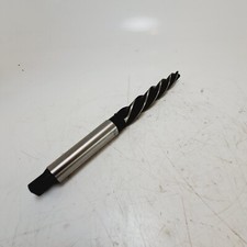 24mm  Machine Bridge Reamer, MT3,  4 Spiral Flute ( Used ) 7" Flute Length.