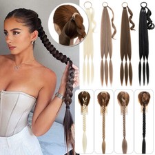 100% Real Long Ponytail Wrap