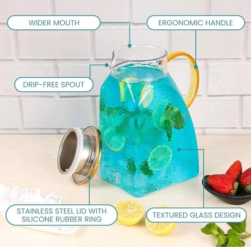Glass pitcher fridge - 1.8l, door