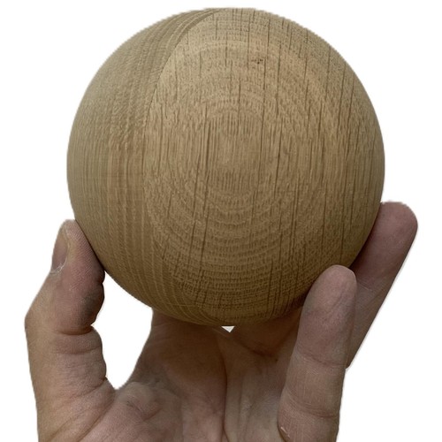 Wooden ball 10cm 9in solid - ball, 3.9in