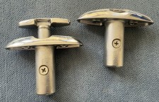 2x Osculati Stainless Steel Pop-Up Mini Cleats for sail speed boat
