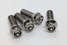 GSXR 750 Front caliper bolt kit SRAD 96-99 Ti hex flange plain drilled taper