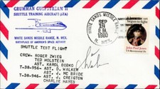 Astronaut NASA David Walker signed Space Shuttle Test FDC STS51A, 30, 53, 69