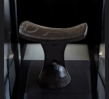 A Fine Wood Carved Headrest