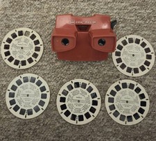Vintage GAF View Master & 5 Reels Batman Paddington Bear
