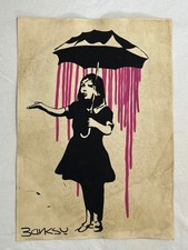 BANKSY drawing and painting on