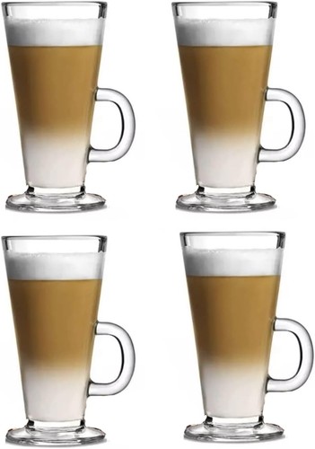 Set latte glasses coffee - latte,