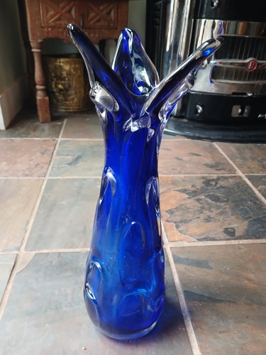 Vintage bohemian large glass - vintage,