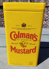 Colmans Mustard Tin  Iconic Design Modern