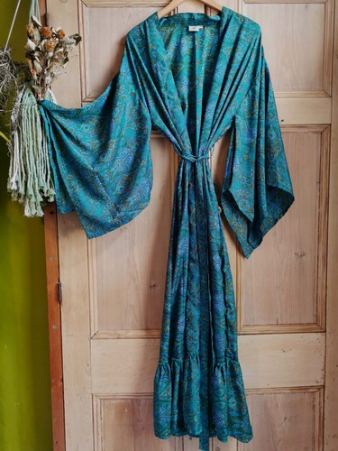Kimono teal blue green - blue,
