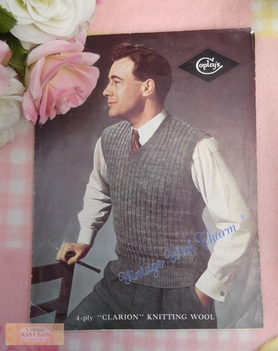 Vintage 1950s mens sleeveless - vintage,