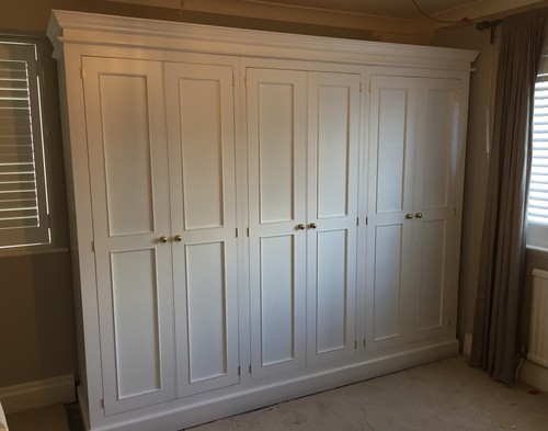 Wardrobe painted door full - wardrobe,