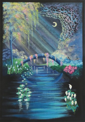 Bridge hope mystical night - of,