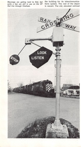 Rare wig wag railroad - railroad, crossing