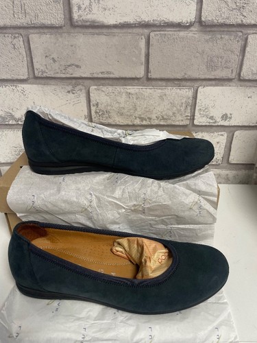 Gabor new blue suede - new, flat