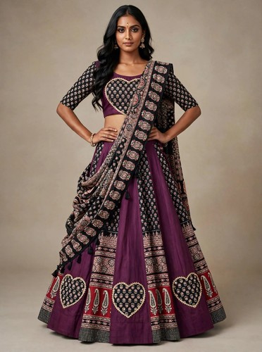 Purple black block - black,