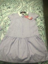 Lilac purple gingham school