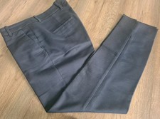 ZARA Size M Navy Blue Tailored Cigarette Trousers