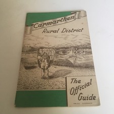 Carmarthen Rural District . Official Guide. Rare vintage leaflet.  Free shipping