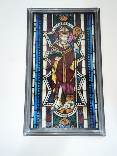 Medieval stained glass patron - medieval,