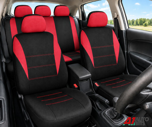 Car seat covers protector red - seat,