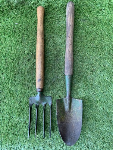 Vintage fork trowel garden - fork, &