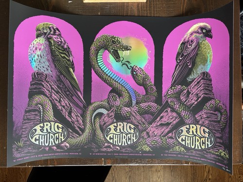 Eric church uncut red - church, #10/50