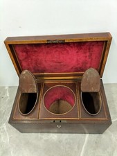 GEORGIAN FLAMED MAHOGANY TEA