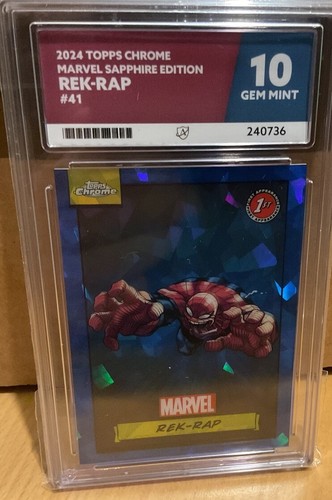 Topps marvel chrome sapphire - chrome,